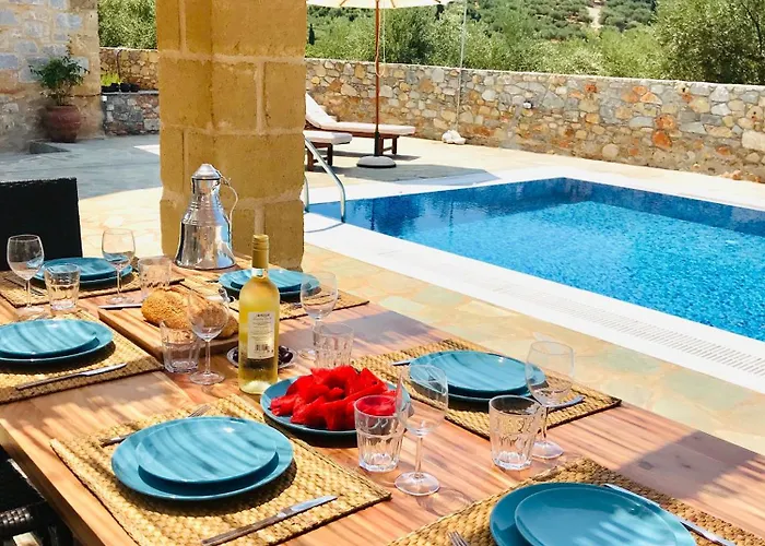 Villa Family Sea View With Private Pool Stoúpa